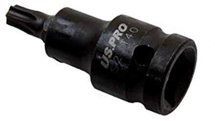 US Pro Douille mâle T40 1/2 Torx/étoile 53 mm industrielle