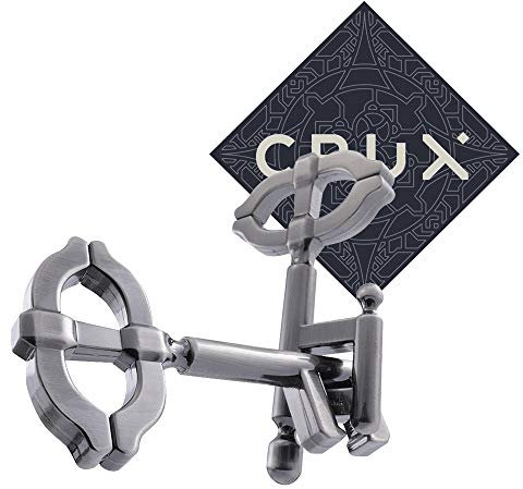 Hanayama Cast Key II Puzzle - Level 2 of 6 - Moderately Hard - Includes Crux Sticker