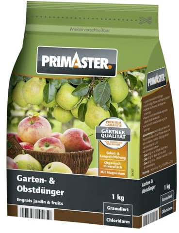 Primaster Gartendünger Garten und Obst Garten Pflanzendünger Beet Dünger 1kg
