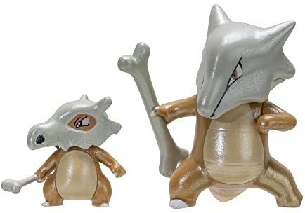 Pokemon PKW2774 Select Evolution 2er-Pack mit 2 Cubone & 7,6 cm Marowak Battle Figuren - Authentische Details
