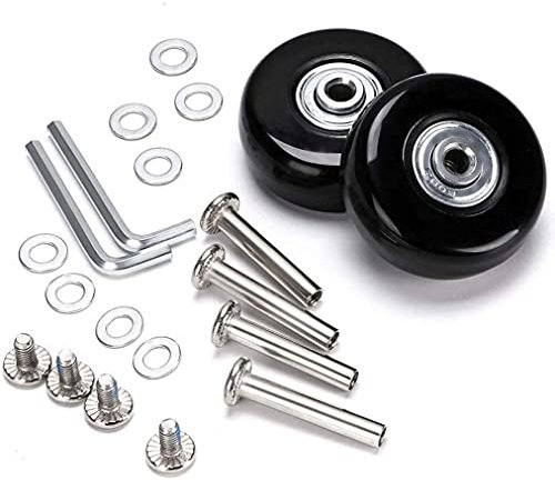 Ersatz Rollen für Koffer Gummi Rollen Rder Ersatz Wheels Rad für Trolley Samsonite Hartschalenkoffer Rollen mit kugellager Ersatzteile Reparatur Set