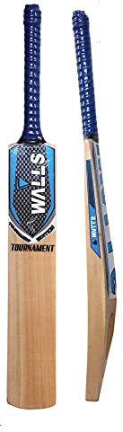 Kalindri Sports Walls Cricketschläger aus Holz, Kaschmir-Weiden-Schläger für Tennis, Gummiball (Modell 2021-22) mit Schlägerabdeckung (Turnier)
