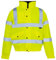 Step Ahead Mens Hi Vis Visibility Waterproof Bomber Jacket Safety Work Wear Hi Viz Orange, Yellow (Yellow, L)