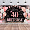 40.Geburtstag Banner Rose Gold,BTZO 40.Geburtstag Frauen,Deko 40 Geburtstag Mädchen,40 Geburtstag Hintergrund Banner für 40 Party Geburtstagsdeko,180 * 110CM