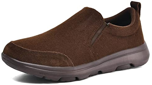 Puxowe Mocasines sin Cordones para Hombre Zapatillas Deportivas cómodas y Casuales Zapatillas Ligeras para Caminar Marrón Oscuro 41 EU