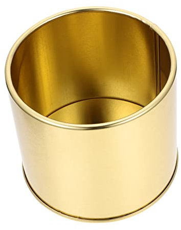 Warmhm Goldener Eimer-blumentopf Aus Eisen Schreibtisch Blumentopf Metall Dekorative Pflanztöpfe Eisentopf Kleiner Pflanzkübel Pflanzgefäße Für Zimmerpflanzen Mini-süßigkeit Pflanzer Luft