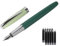 BOCIYER Contrast Colour Fountain Pen Set - Medium Nib, Fancy Fountain Pens for Writing, Cute Pen, Nice Pen Gifts for Men and Women(Green)