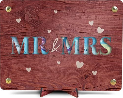 Geldgeschenke Hochzeit - XL Geldgeschenk aus Holz inkl. Ständer | Hochzeitsgeschenk, Hochzeitsdeko, Geschenke Hochzeit, Hochzeit Geldgeschenk, Hochzeit Geschenk, Hochzeitskarte (Mr & Mrs)