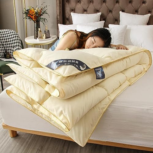 BOtizr Quilt Cover Double-Duvet Cover Double-Superking Duvets Sets-Winter 220 * 240 Winter Quilt Core Warm Hotel Duck Down Quilt 200 * 230 Queen Duvet