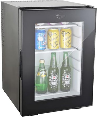 buybuy Mini frigo bar 40 Litri Porta in Vetro Senza Compressore Silenzioso per Hotel e Ufficio MBG42
