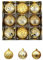 Christbaumkugeln Deko Weihnachten Weihnachtsdeko Christbaumkugel Home Ball Tree Ornament 60mm Hanging Party Xmas Home Decor Schaukel Banane Christbaumschmuck für Weihnachtsbaum (Gold, One Size)