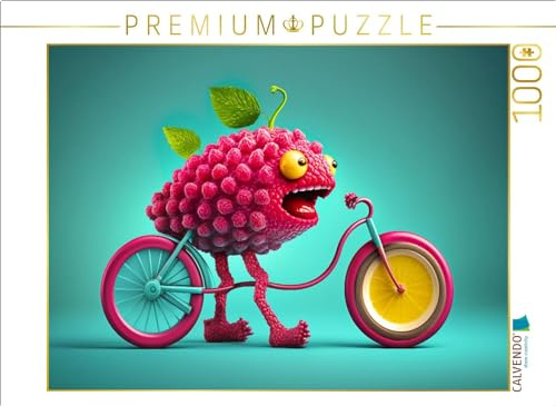 CALVENDO Puzzle Die Himbeere auf dem Laufrad | 1000 Teile Lege-Größe 64 x 48 cm Foto-Puzzle für glückliche Stunden