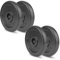 wuuhoo® Hantelscheiben Manuel 27mm Bohrung, Langhantelgewichte 2er Set, Gewichte für 1 Zoll Hantelstangen, Hantelscheibe beschichtet in Grau aus Gusseisen - Fitnessgerät für Zuhause (g) 4 x 1,25kg