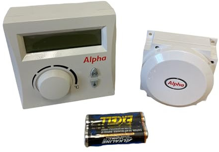 Alpha Combi Boiler EASY-STAT Wireless Programmable Room Thermostat & Receiver 7.2000050 Genuine Part - Hanicks