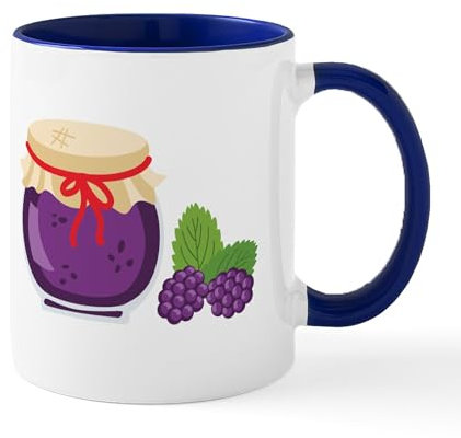 CafePress BlackBerry Jam Jar Mugs 11 oz (325 ml) Ceramic Coffee Mug