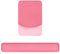 MOSISO Wrist Rest Support for Mouse Pad&Keyboard Set, Rectangular Ergonomic Mousepad Non-Slip Base Home/Office Pain Relief&Easy Typing Pad with Neoprene Cloth&Raised Curved Memory Foam, Melon Pink