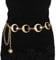 Milakoo Hollow Out Gold Moon Star Metal Waist Chain Vintage Sun Pendant Daisy Sweater Belt for Women
