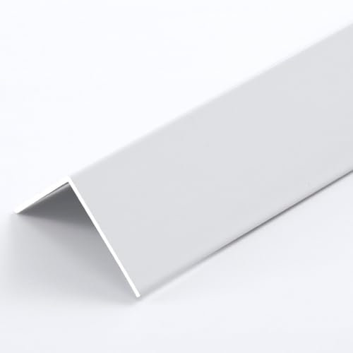ZYXQQJ Kantenschutz Eckenschutz 1.5/2/3/4/5 cm Breite Aluminium Eckschutz Für Wände Türdekoration L-Form Für Die Sicherheit Von Kindern Und Haustieren(White,W1xL120cm)