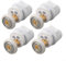Eawfgtuw Rollen für Duschkabinen oben und unten, 19 mm, 23 mm, 25 mm oder 27 mm, für die meisten Duschkabinen 4–8 mm, 4 Stück Badezimmer-Ersatzteile, verchromt (19 mm)
