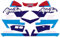Adesivi per moto compatibili set di adesivi per Honda XRV 750 Africa Twin RD04 adesivi