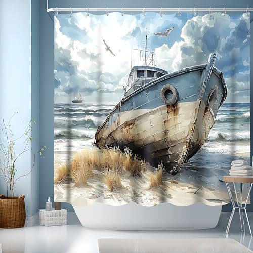 GXUNNAA Duschvorhang Motiv,Bad Duschvorhänge 180x180,Kinder Badewanne Vorhang Wasserdicht Polyester Stoff Waschbar Badvorhang