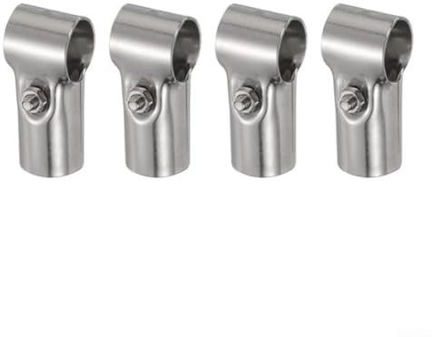 T-Rohrschellen-Verbindungsstücke aus Edelstahl, 4 Stück für 25 mm Rohre