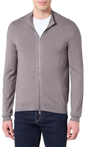 Armani Exchange Essential, Long Sleeve Zip Closure Maglione Cardigan Uomo (Pacco da 1)
