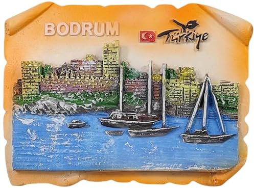 Bodrum Türkiye Touristen-Souvenirs, 3D-Kühlschrankmagnet, Kühlschrankdekoration, Magnet