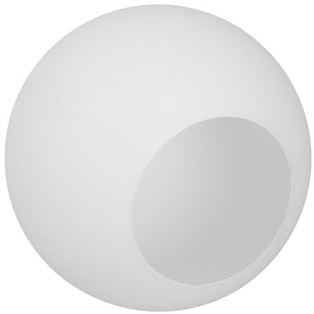 IWOWHERO Glaskugelschirm Ersatzschirm Opalglas Lampenschirm Runde Kugelleuchte Ø130mm Pendelleuchtenschirm Mit Öffnungsloch 65mm Für Behagliche Raumbeleuchtung
