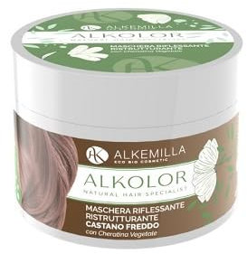ALKEMILLA Alkolor Maschera Riflessante Castano Freddo 200 ml