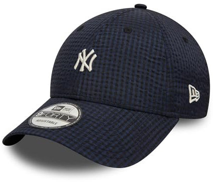 New Era MLB New York Yankees Cap Fans Baseball verstellbar Seersucker NY Kappe 9Forty blau - One-Size