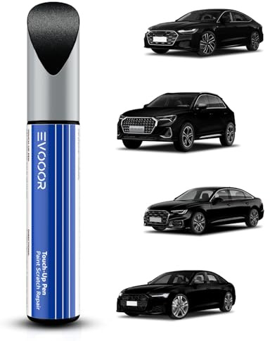 (LY9B) Brilliant Black Autolack Nachbesserung für Audi, Kratzer Reparatur für Auto, Schnelle & Einfache Lösung zur Reparatur