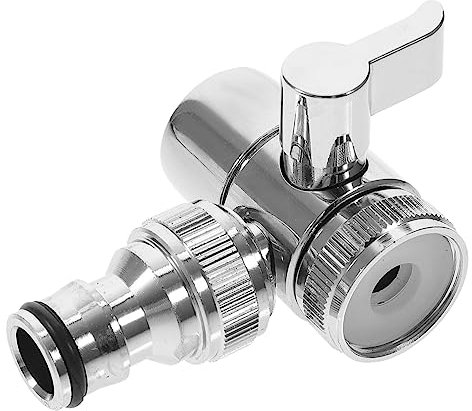 HOMSFOU Wasserhahnadapter Umschaltventil Für Spülbecken Und Waschmaschine Kupferanschluss Schnittstelle Schlauchadapter Wasserhahn Zubehör