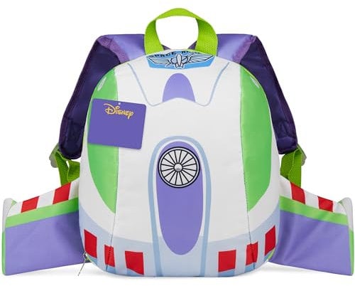 Disney Toy Story Rucksack Kinder mit 3D Flügeln Kinderrucksack für Kita Vorschule Reisen Freizeit Buzz Lightyear Geschenk für Jungs und Mädchen