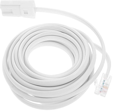 KONTONTY 3m Cavo Telefonico Prolunga Per Connessione Telefonica Filo Per Telefono Fisso Cavo Di Prolunga Telefonico Metri Telefonico Fisso Sostitutivo Per Modem e Fax