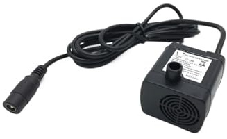 HWWW JT-180 DC Water Pump 12V 24V Micro Mini Brushless Submersible Aquarium Pump Max 350 L/H Flow Rate(12V)