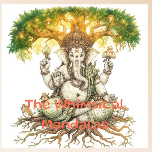 The Whimsical Mandalas: A Coloring Book of Lord Ganesha in a Playful Anime Style | For Mindfulness, Relaxation & Divine Inspiration