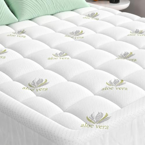 wowttrelax 3cm Mattress Topper Double Bed, Foldable Breathable Quilted Pad