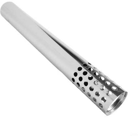 Ofenrohr-Verlängerungsrohr, 50 cm Länge, 60 mm Durchmesser, Edelstahl-Holzofen-Anschluss für Kamin, Camping, Ofen, Anti-Wind-Einsatz