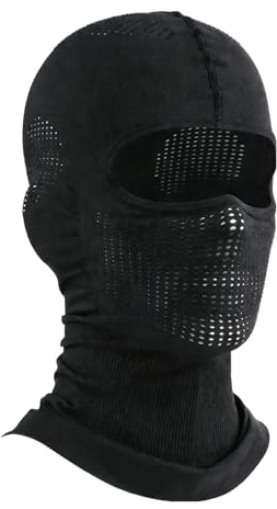 leruiyezs Sturmhaube Motorrad Balaclava,Warm Winddicht Skimaske,Atmungsaktiv,Feuchtigkeitsableitend,für Motorrad Radfahren Ski Maske Sturmmaske,4 Tragevarianten,Unisex,für Frühling Herbst,Winter