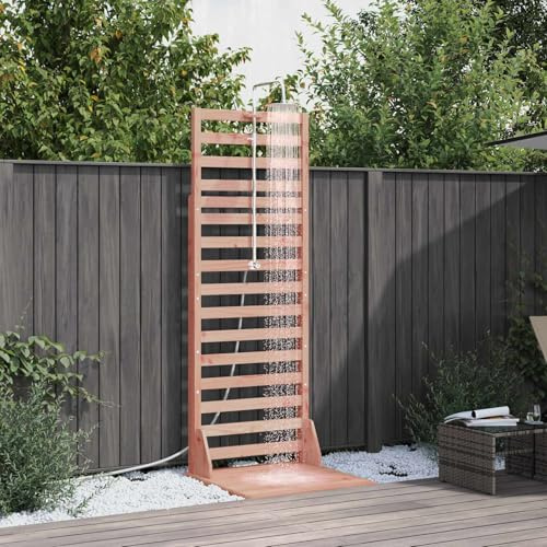 Ziaphsol Ducha exterior de doble cristal macizo y acero inoxidable, altura regulable de 201 a 225 cm, cabezal giratorio resistente a la intemperie, para jardín, piscina, spa, jacuzzi y piscina
