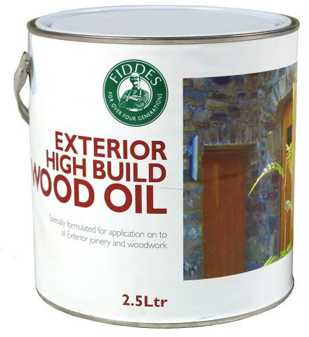 Fiddes Exterior High Build Wood Oil - contains UV filters 2.5ltr