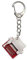 Miniblings Schreibmaschine Schlüsselanhänger Maschine rot weiß - Handmade Modeschmuck I I Anhänger Schlüsselring Schlüsselband Keyring