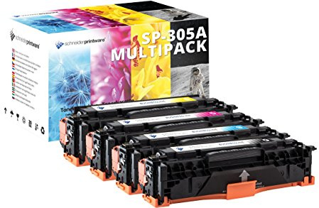 schneiderprintware 4 Toner mit 35% mehr Leistung kompatibel für hp 305A CE411A CE412A CE413A LaserJet M351A Pro 300 M351a M375nw Pro 400 M451dn dw nw M475 DN dw