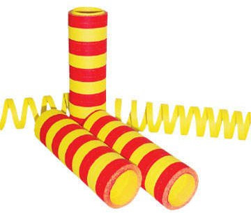 PARTY DISCOUNT Luftschlangen Spanien, 1 Rolle, gelb-rot