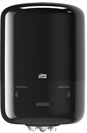 Tork 559008 Innenabrollungsspender für M2 Papierwischtücher im Elevation Design / Wischtuchspender für hygienische Einzeltuchentnahme in Schwarz