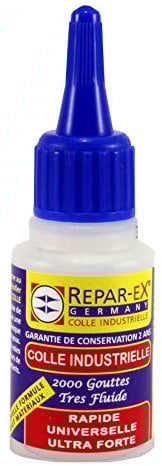 Colle Professionnelle Repar-ex 20g – Colle Extra-Forte Tous Supports : Métal, Bois, Plastique, Verre, Céramique – Fixation Durable & Résistante à l’Humidité & Températures Extrêmes