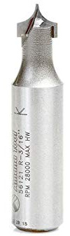 Amana Tool - 56121 Carbide Tipped Point Cutting Roundover 3/16 Radius x 3/8 Dia x 5/16 x 1