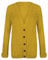Purple Hanger New Womens Everyday Long Sleeve Button Top Ladies Chunky Aran Cable Knit Grandad Cardigan (12-14 ML, Mustard)