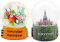 3-02-24 Schneekugel Souvenir Hannover Nanas und Rathaus Reiseandenken Deutschland Mitbringsel 65mm